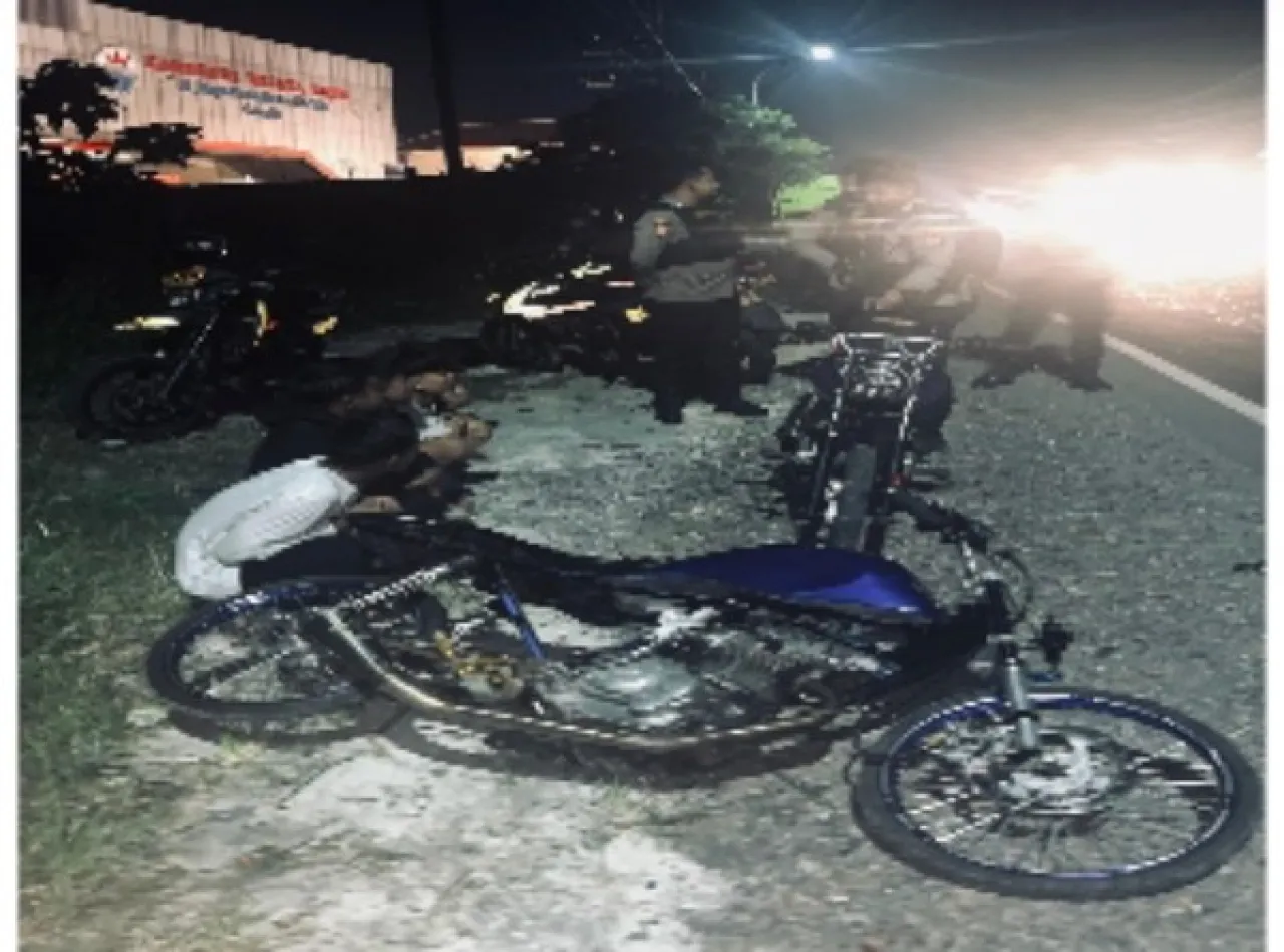 Gercep ! Polres Gresik Gagalkan Rencana Balap Liar di Kedamean, Enam Pemuda Diamankan
