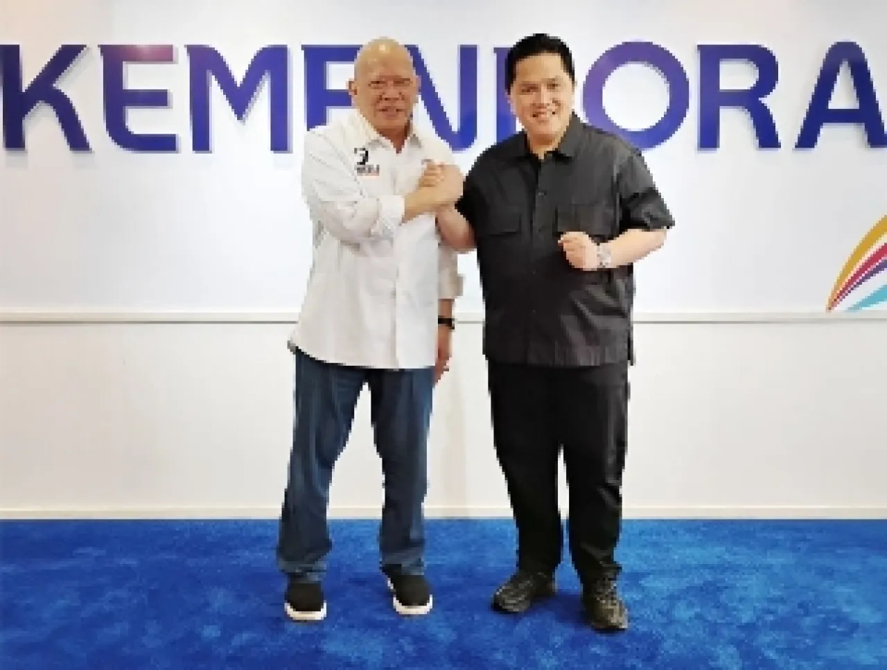 Ketua Umum PB Muaythai Indonesia AA LaNyalla Mahmud Mattalitti Temui Menpora, Bahas Program Muaythai 2026