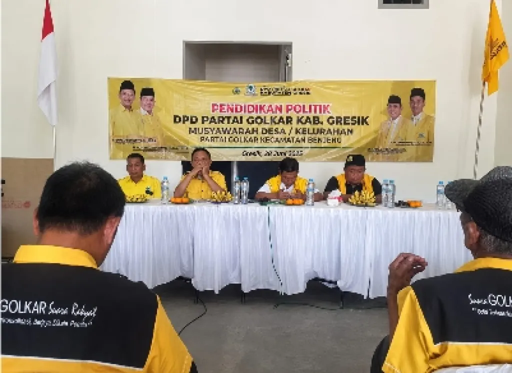 DPD Partai Golkar Gresik Gelar Musdes di Benjeng, Infrastruktur Jalan Jadi Aspirasi Utama Warga