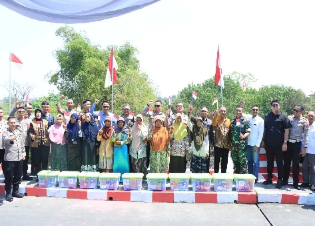 Jembatan Merah Putih Munggugebang Diresmikan, Akses Ekonomi Warga Benjeng Kian Terbuka