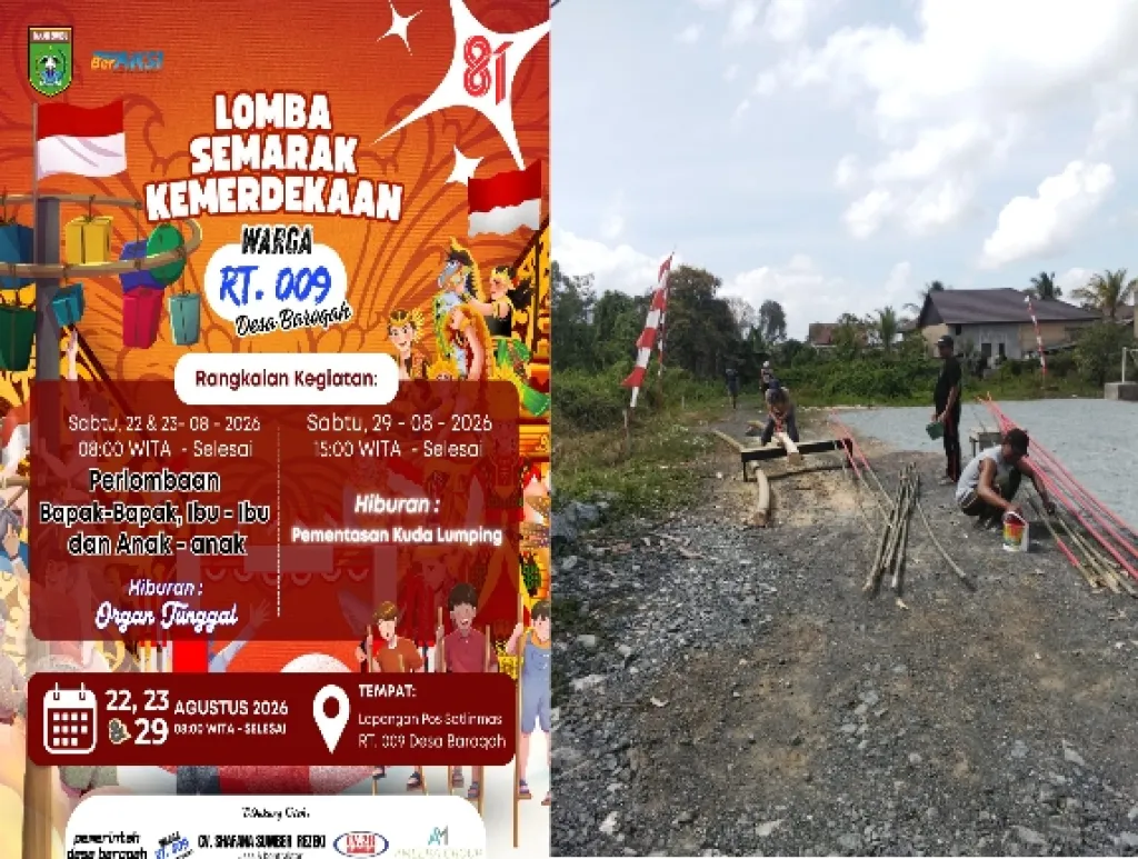 Meriahkan HUT RI ke-81, RT 09 Desa Barokah Gelar Lomba dan Kesenian Kuda Lumping ‎