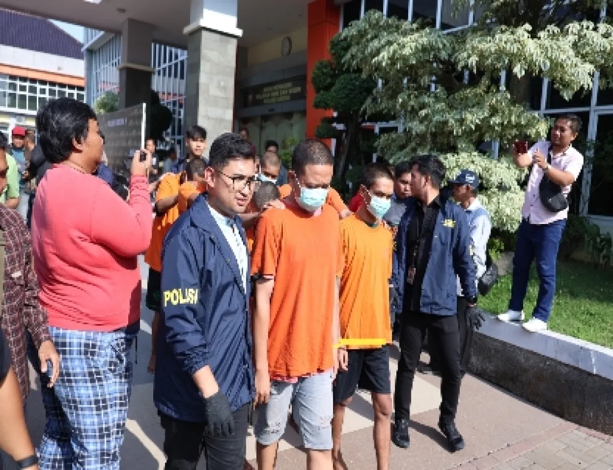 Polres Gresik Ungkap Tujuh Kasus Curanmor, 11 Tersangka Diamankan