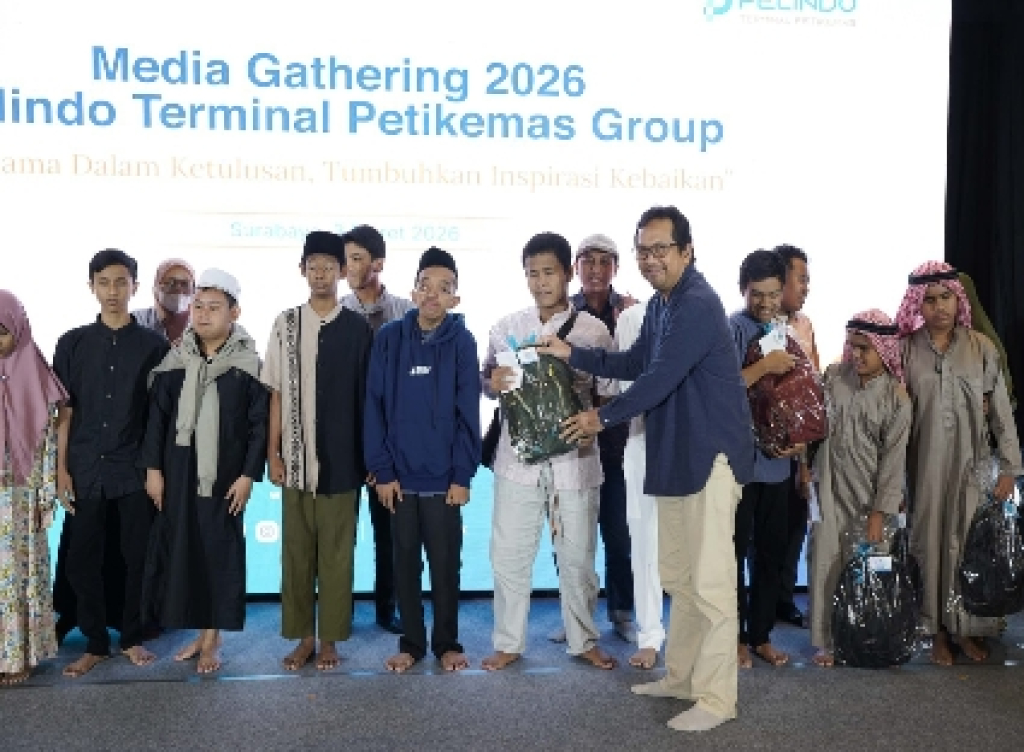 Gelar Media Gathering 2026, Pelindo TPS Ajak Anak Berkebutuhan Khusus Bukber dan Beri Santunan