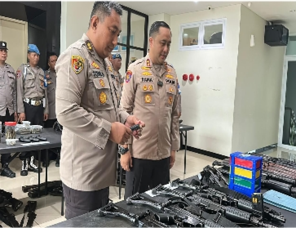 Polres Gresik dan Polda Jatim Perketat Pengawasan Senjata Api Dinas Anggota