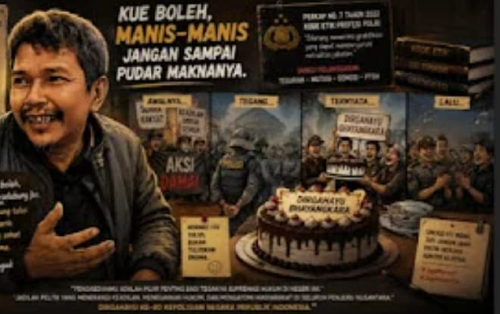 "Kue Hari Bhayangkara, Eko Gagak: Sinergi Institusi, Pencitraan, atau Potensi Gratifikasi?" 