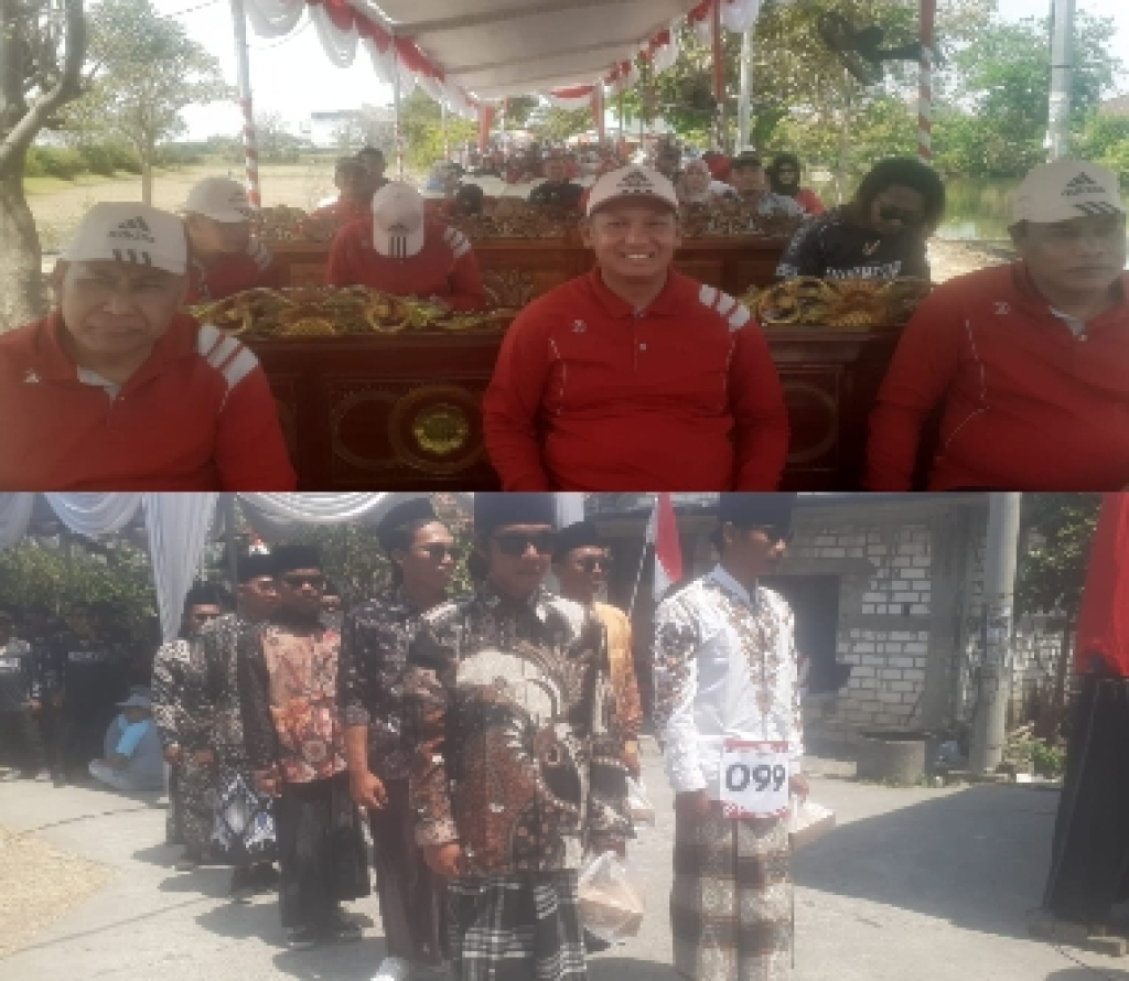Semangat Kebersamaan Warnai Gerak Jalan HUT ke-81 RI se-Kecamatan Duduksampeyan