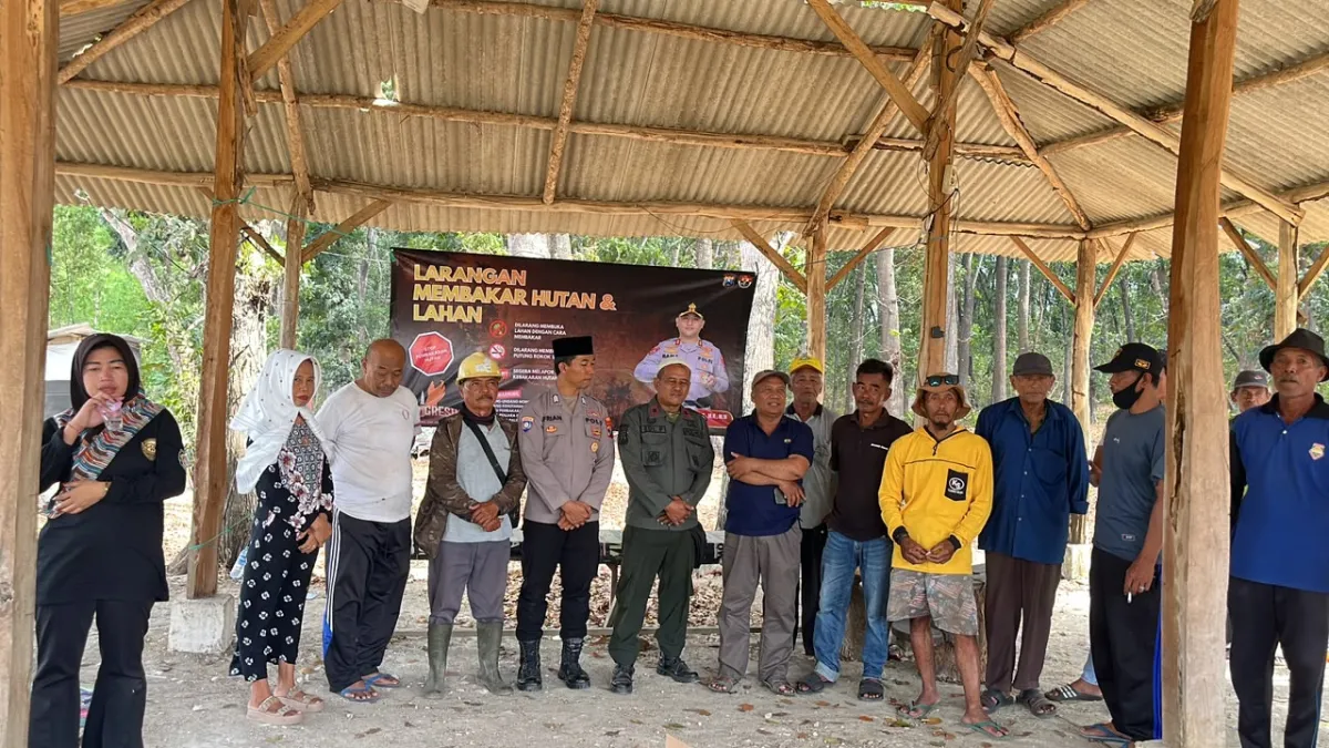 Polres Gresik Perkuat Pencegahan Karhutla, Warga Kawasan Hutan Panceng Diminta Waspada