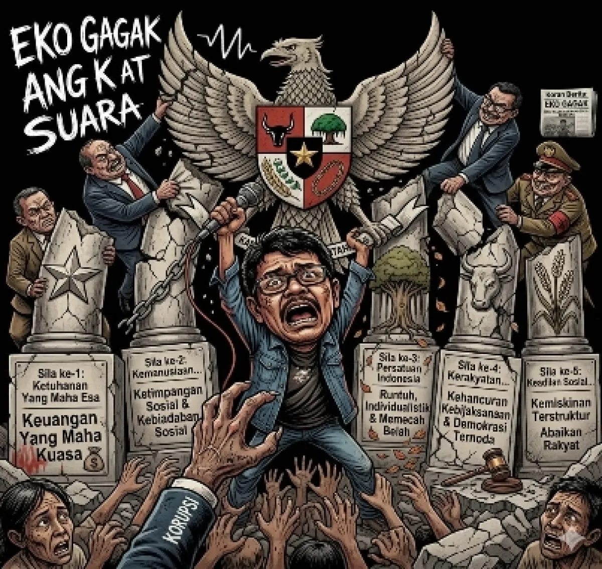 Kesaktian Pancasila: Eko Gagak Angkat Suara, Runtuh Dikhianati Sistem Bernegara yang Korup