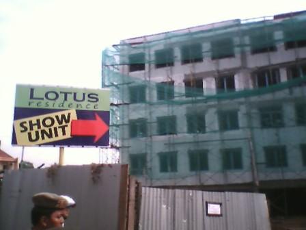 Belum Kantongi Ijin  Pembangunan Apartemen Lotus Distop