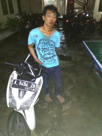 Edi Yulianto (17) Tertangkap Polisi Usai Berhasil Mencuri Sepeda Motor