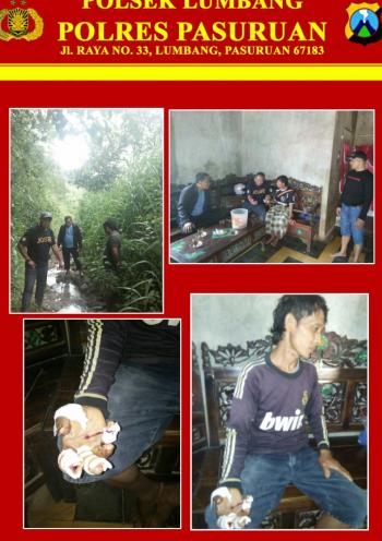 Kapolsek Lumbang AKP Mulyono, Sigap Tangani Korban Ledakan Bom Bondet