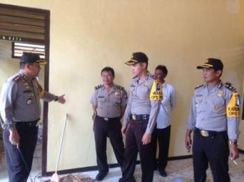 Kapolres Bondowoso Tinjau Renovasi Kantor Polsek Wringin