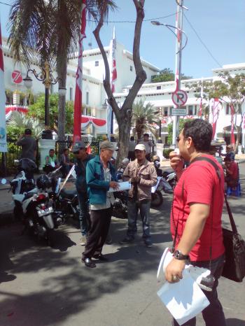 "Kasus Increnator" LSM GARAD Penuhi Janji, Pemprop Jatim di Demo Puluhan Anggotanya