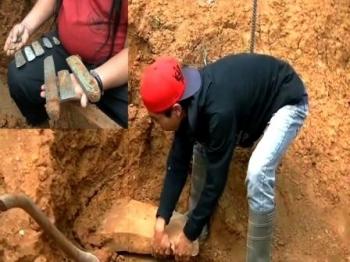 Ditemukan, Kapak Batu Jaman Kerajaan Majapahit  