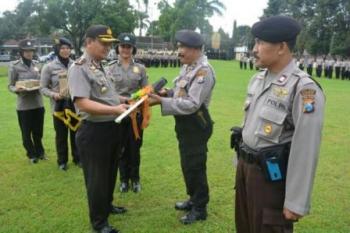 Polres Bondowoso Mendapat Tambahan 34 Kendaraan Operasional Sepeda Motor
