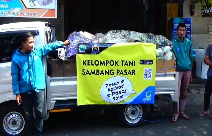 Difasilitasi e-pasar Malang, Kelompok Tani Pujon, "Turun Gunung" Sambangi Pasar Kota