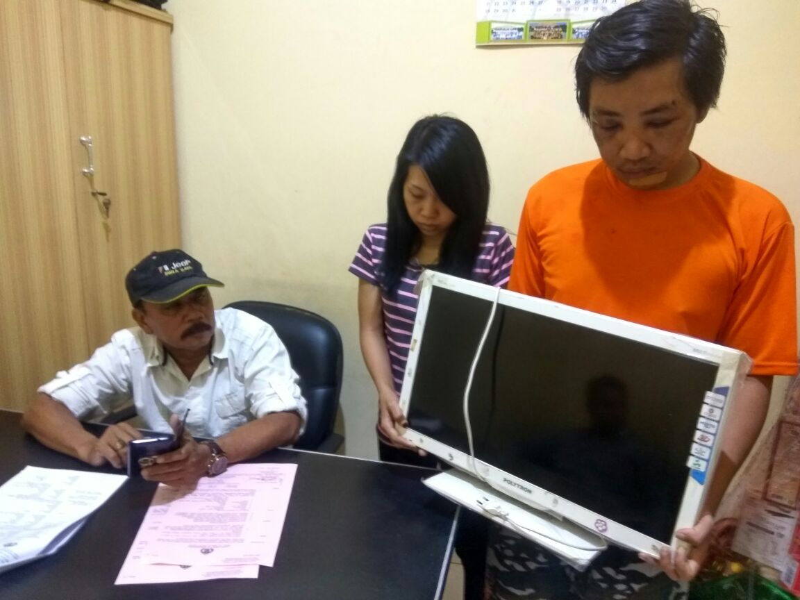 Butuh Uang Bayar Kos, Sepasang Kekasih Nekat Curi TV.