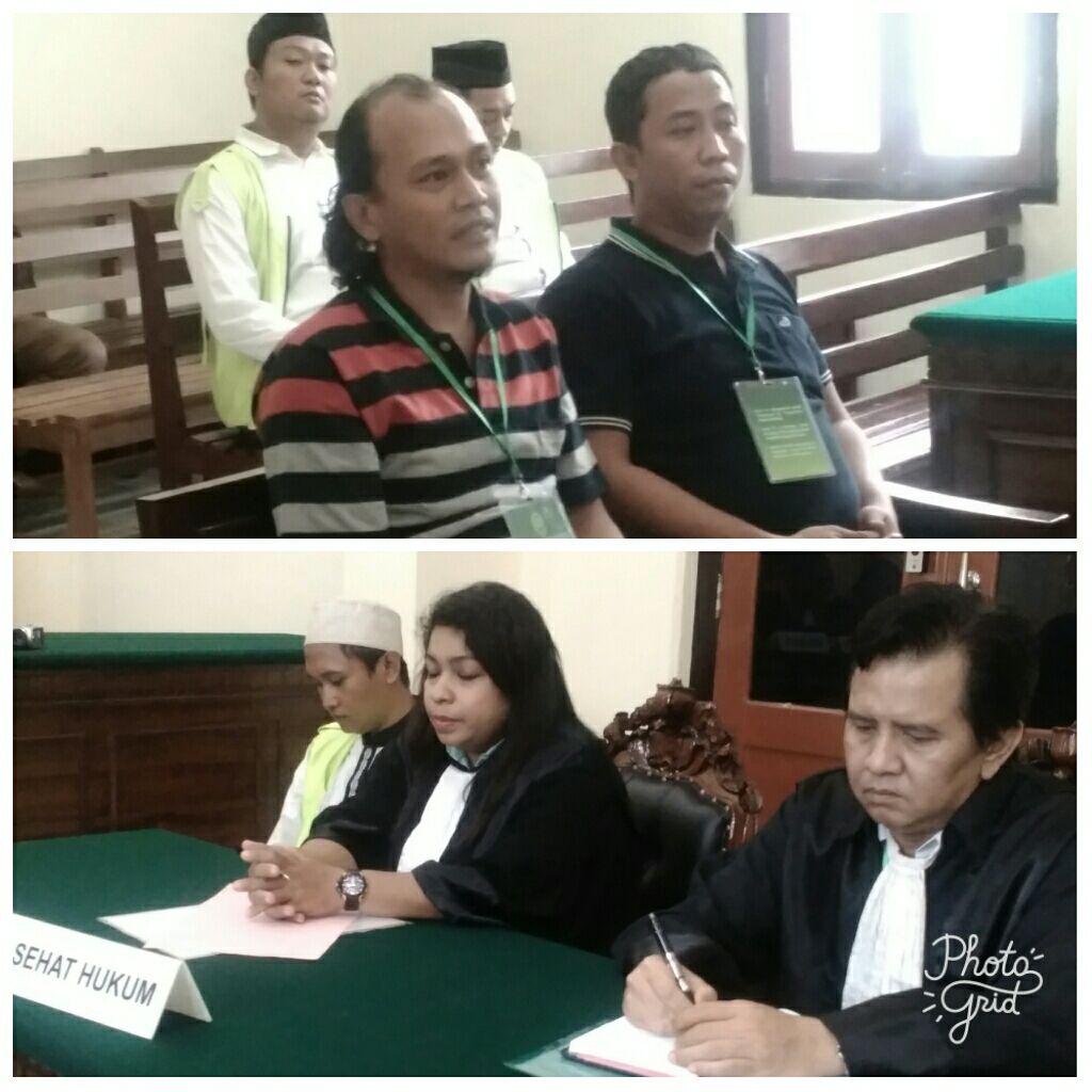 Pemuda Banyu Urib Kidul di Sidang Perkara Narkoba
