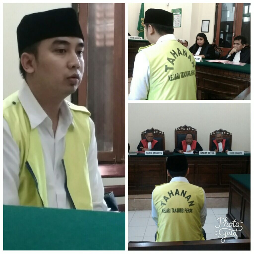 Ony BD Narkoba, Tenang Saat di Sidang.