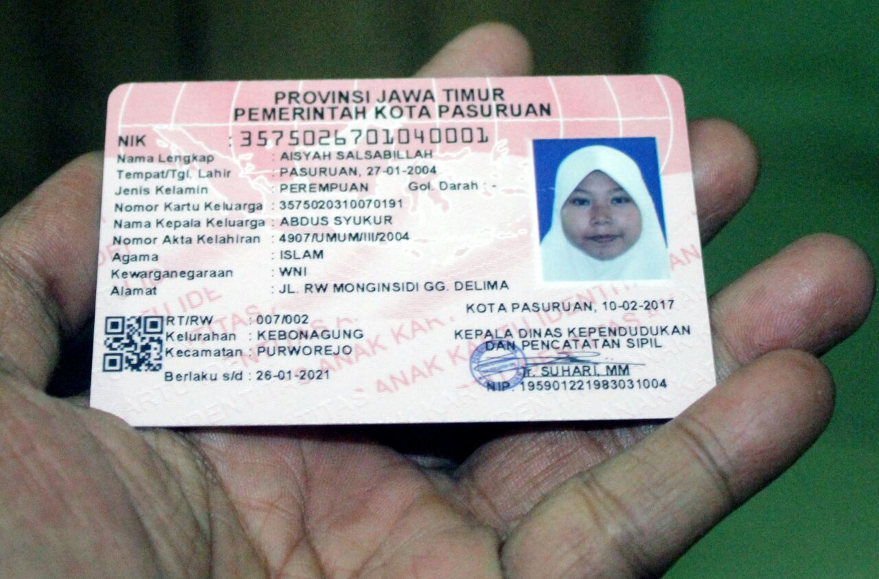 Cetak KTP Anak Sejak 2016, Kota Pasuruan Jadi Duta Unicef Untuk Administrasi Kependudukan.