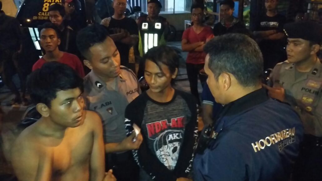 Sekat Jl. Kedung Cowek, Aparat Amankan 6 ABG Pembawa Pil Koplo.