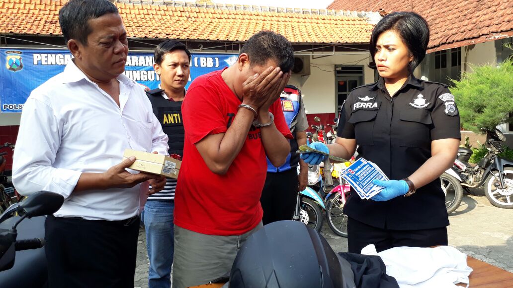 Polsek Bubutan Bekuk Pencuri Dengan Modus Yang Unik.