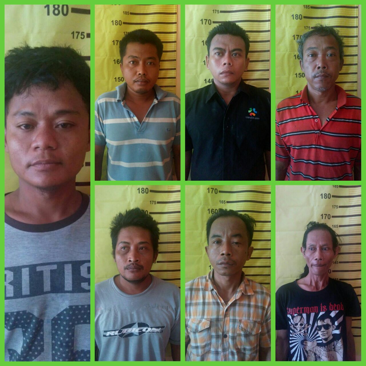 7 Penjudi Bratang Binangun di Tangkap.