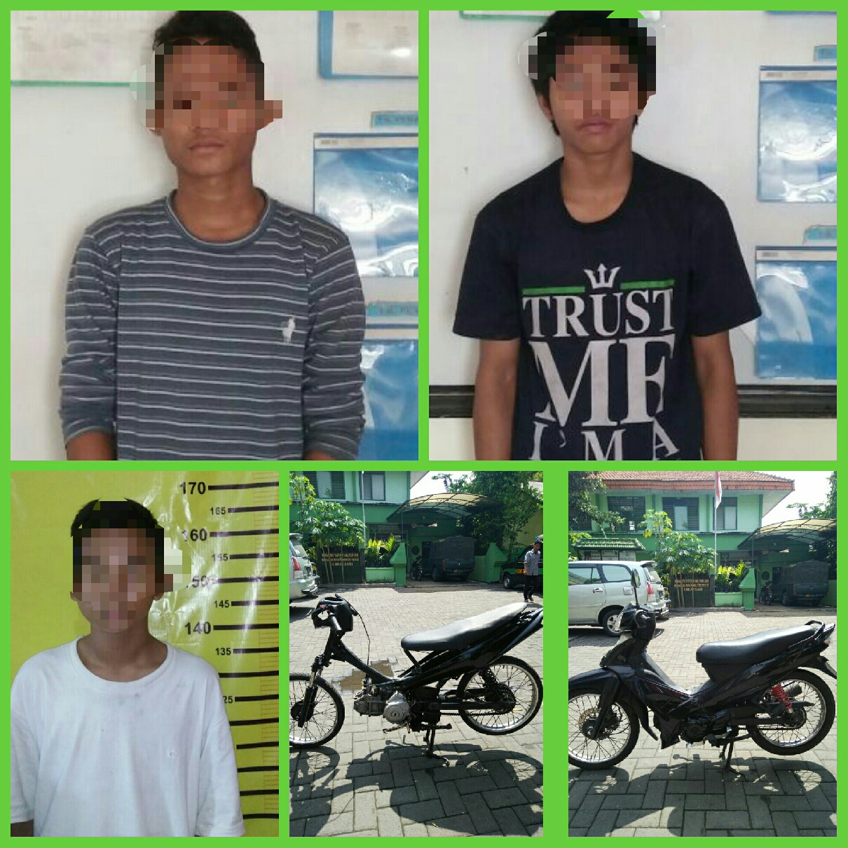 Posting Hasil Curian di FB, 3 ABG Pelaku Curanmor Diringkus