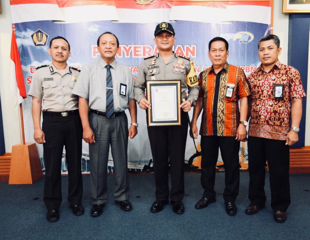 Polres Malang Sabet Satker Terbaik Pengelolaan Keuangan Dari KPPN Malang.