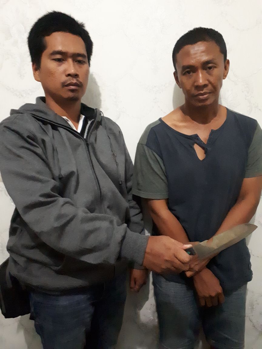 2 Pria Disabet Pisau, Sayid di Tangkap Polisi.