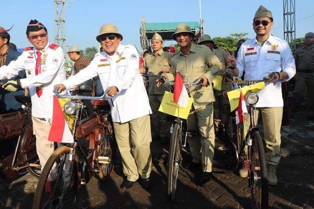 Komunitas Sepeda Tua, Ngonthel Bareng Walikota Pasuruan.