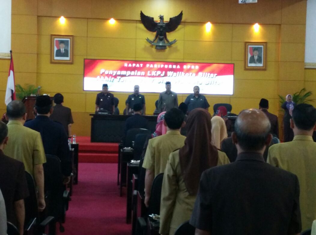 Paripurna DPRD Kota Blitar Beragendakan LKPJ Walikota.