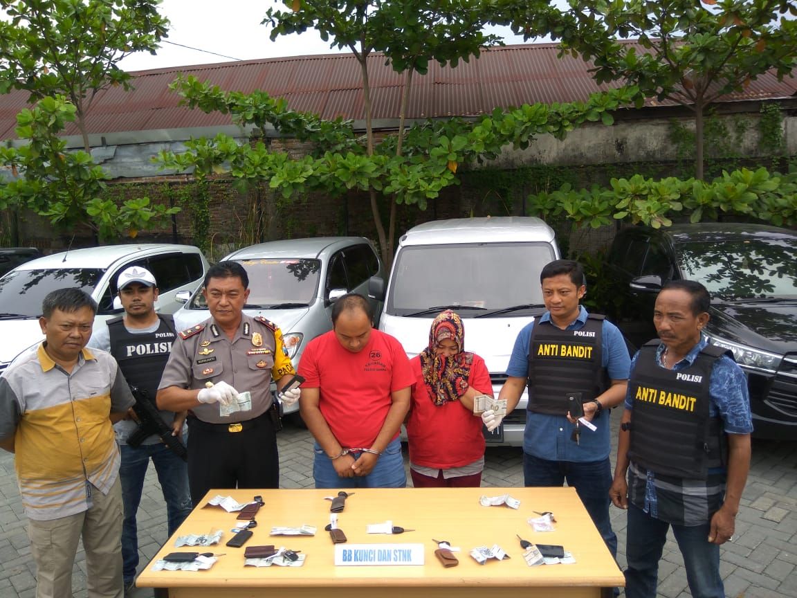 Polsek Karangpilang, Ungkap Penggelapan Mobil Rental.
