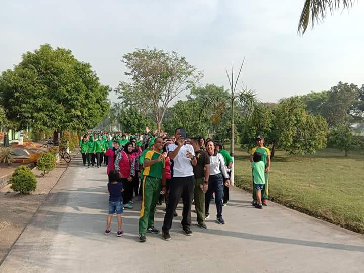 Yonkav 8 Tank, Gelar Olah Raga Bersama Polres Pasuruan.