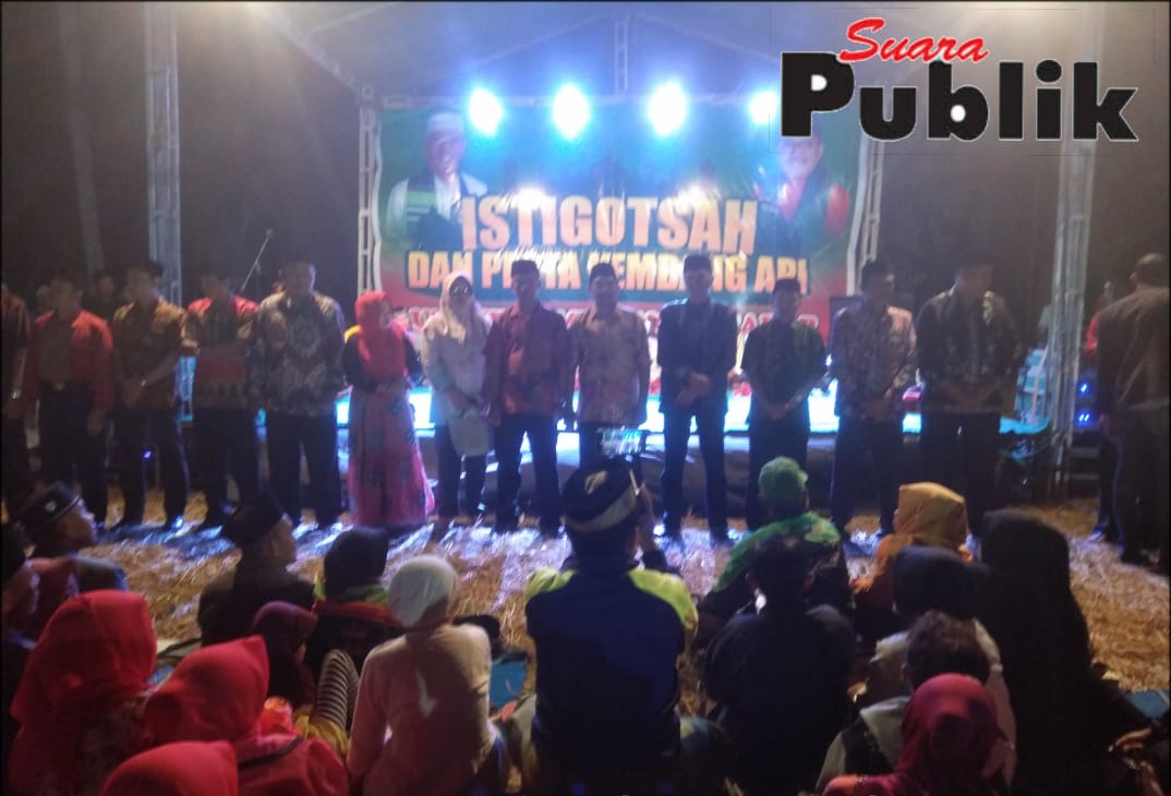 Ribuan Massa Relawan Sabar, Hadiri Istighotsah dan Pesta Kembang Api.