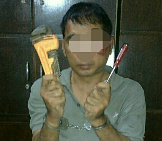 Polsek Pabean Cantikan, Bekuk Pelaku Curat di Hotel Grand.
