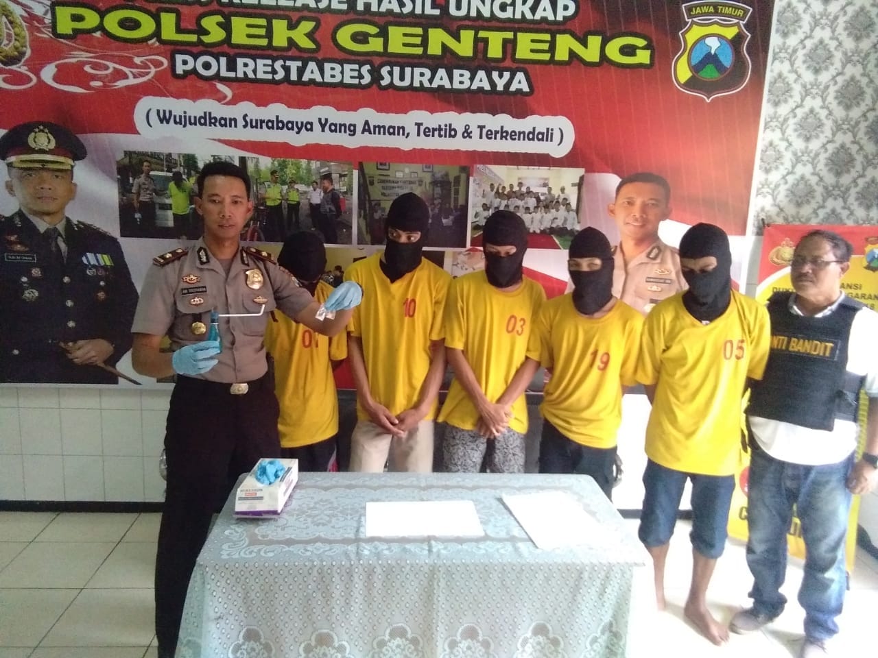 Pesta Sabu, 5 Pemuda Surabaya Barat di Ringkus.