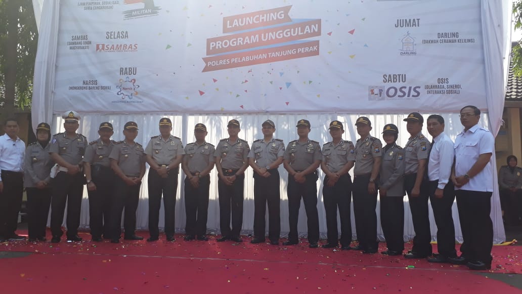 Tingkatkan Kinerja Anggota, Polres Pelabuhan Tanjung Perak Launching 6 Program Unggulan.