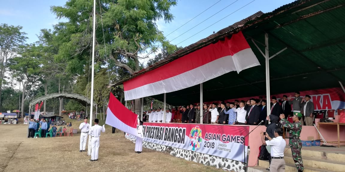 Camat Ijen Pimpin Langsung Upacara Bendera, HUT RI ke 73