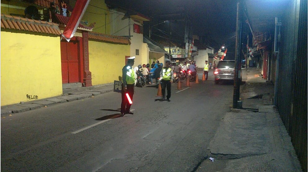 Antisipasi Tindak Kejahatan, Polsek Pabean Cantikan Gelar Cipkon Multi Sasaran.