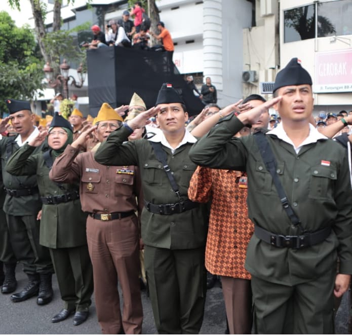 Kapolres Tanjung Perak Hadiri, Pentas Drama Kolosal Penyobekan Bendera di Hotel Yamato.
