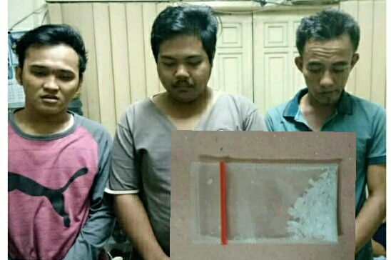 Belum Sempat Hisab Sabu, 3 Sekawan Ini Diringkus Polres Tanjung Perak.
