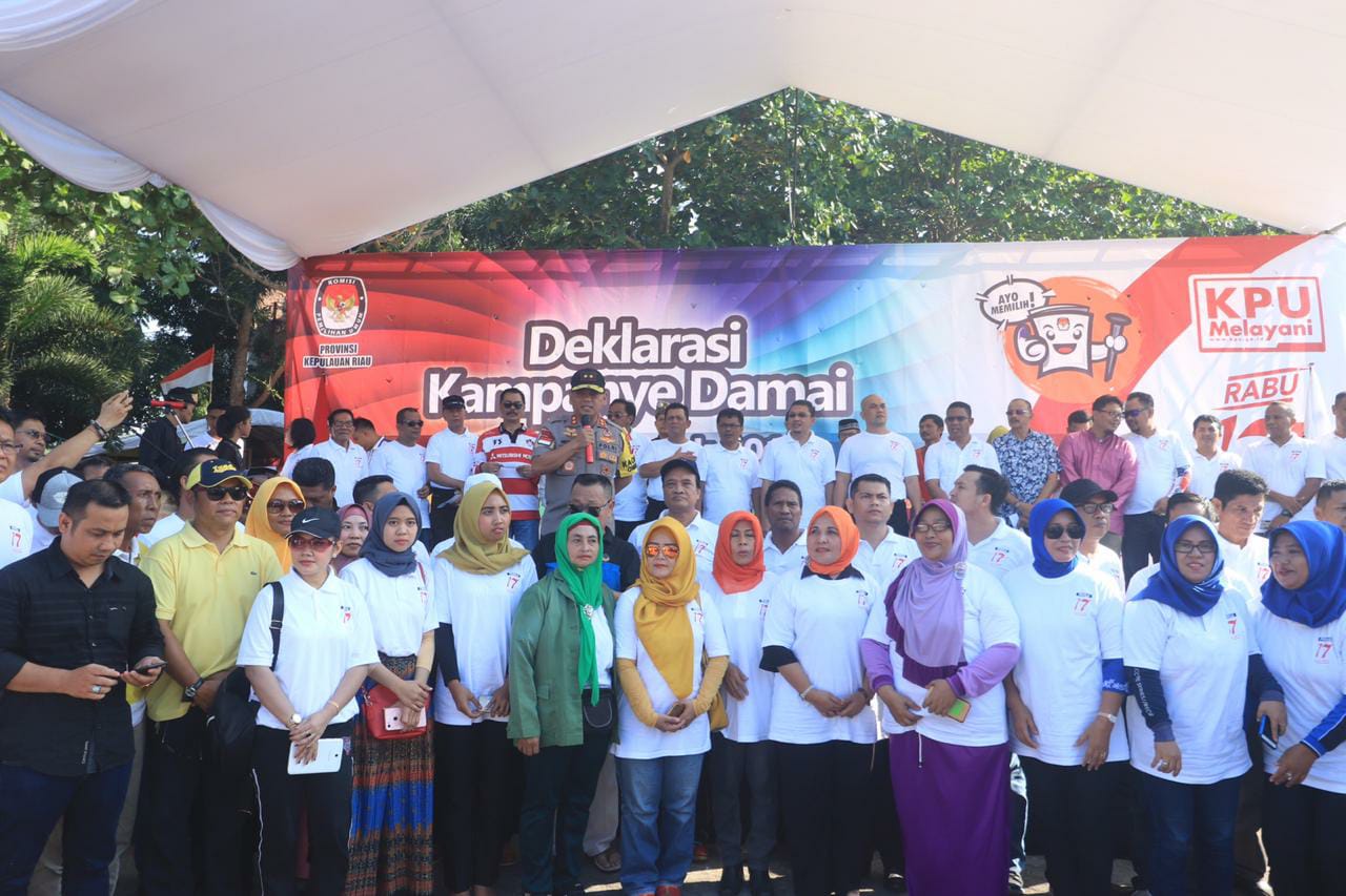 Kepri Deklarasi Pemilu Damai, Pemilih Berdaulat Negara Kuat