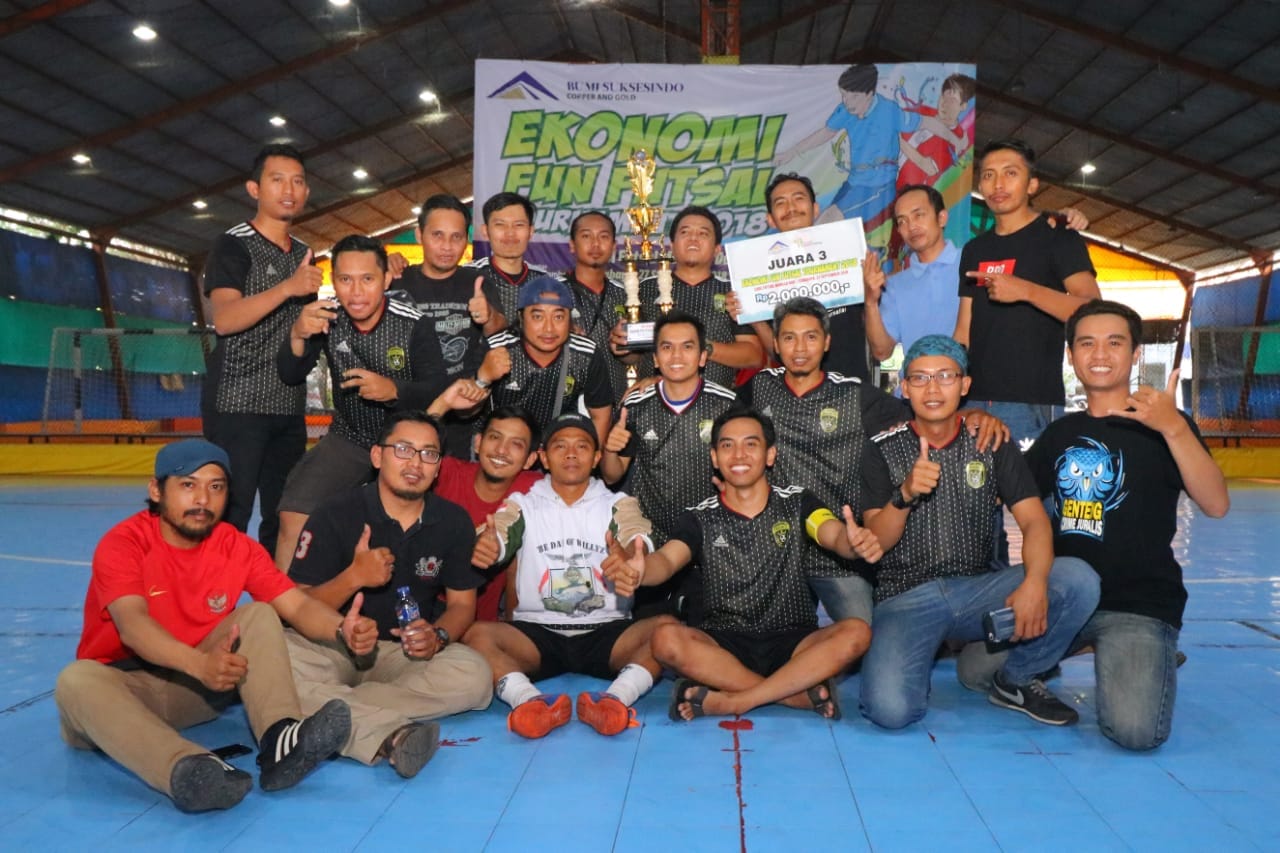 Tim Futsal Sikatan FC Pokja Polrestabes Surabaya, Juara III Piala Ekonomi.
