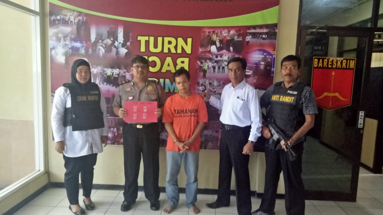 Polsek Dukuh Pakis, Ringkus BD Sabu Asal Rungkut Tengah.