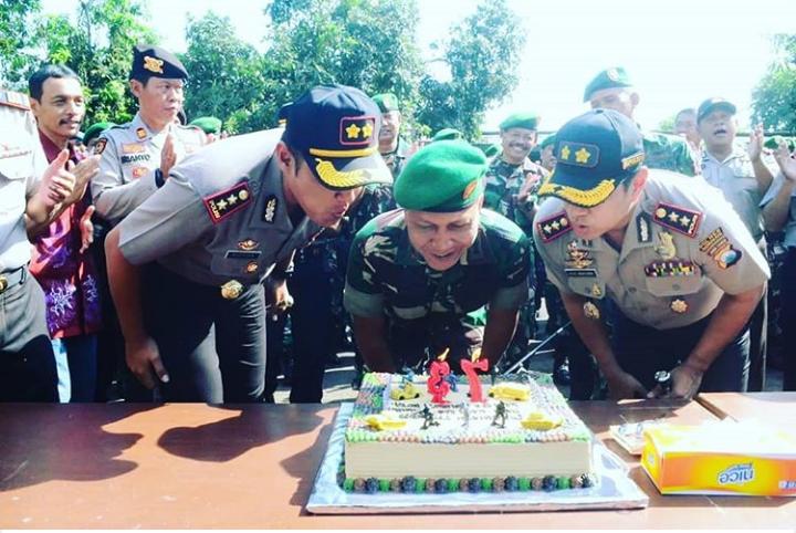 Kapolres dan Kapolresta Pasuruan, Peringati HUT TNI ke 73