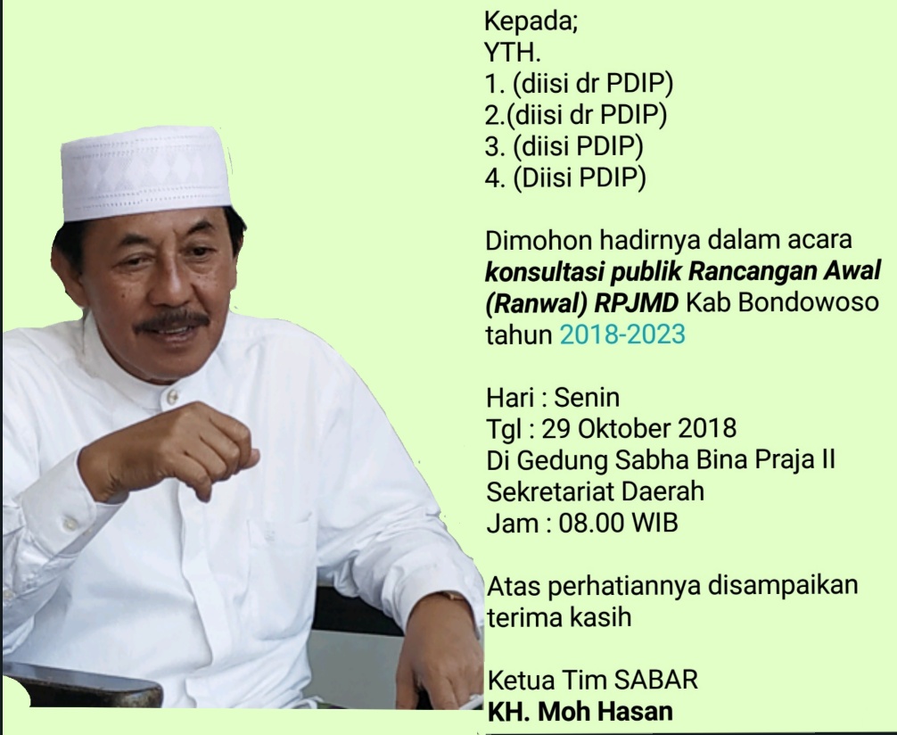 Imam Tahir: Kepala Bappeda Membangkang Instruksi Bupati Bondowoso, Dianggap Tak Terpuji. 