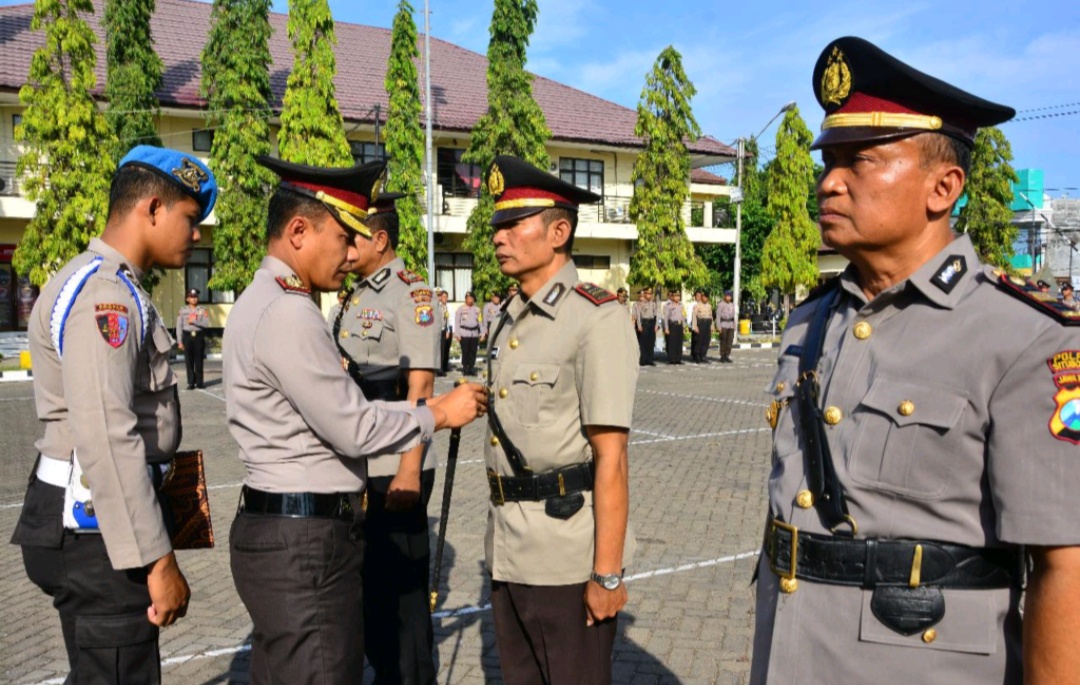 Kapolres Situbondo, Pimpin Upacara Sertijab Kapolsek Jajaran.