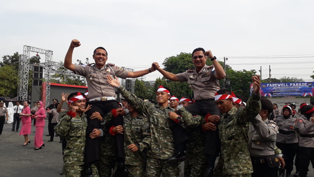 AKBP Rizal Martomo S.I.K. MH Disambut Tim Al Banjari Polres Pasuruan.