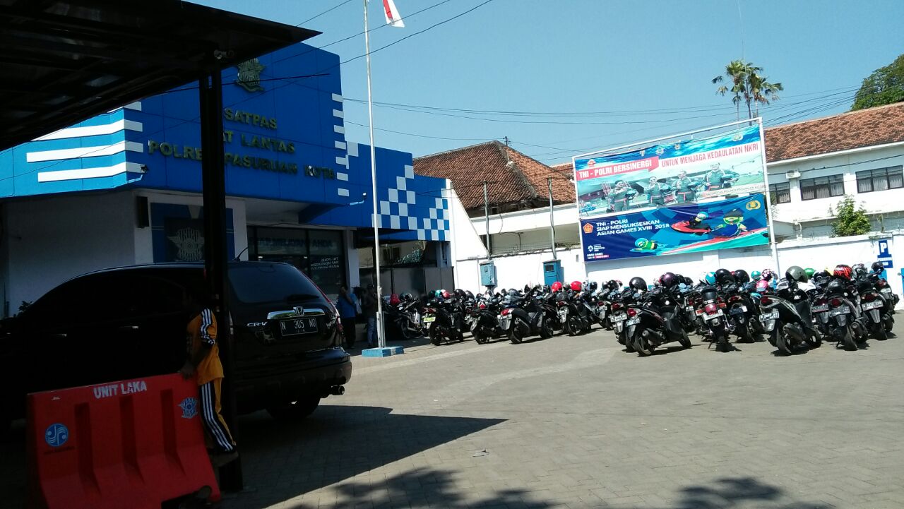 Polresta Pasuruan Keluarkan 2725 Surat Tilang, Pada Operasi Zebra Semeru 2018.